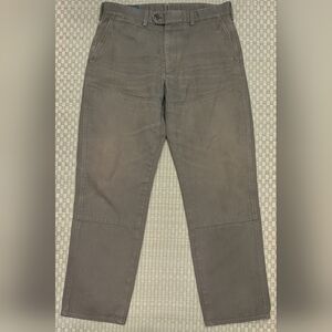 Black Bear Brand Herringbone Work Trousers Olive Green Men's Size 36 Made in USA